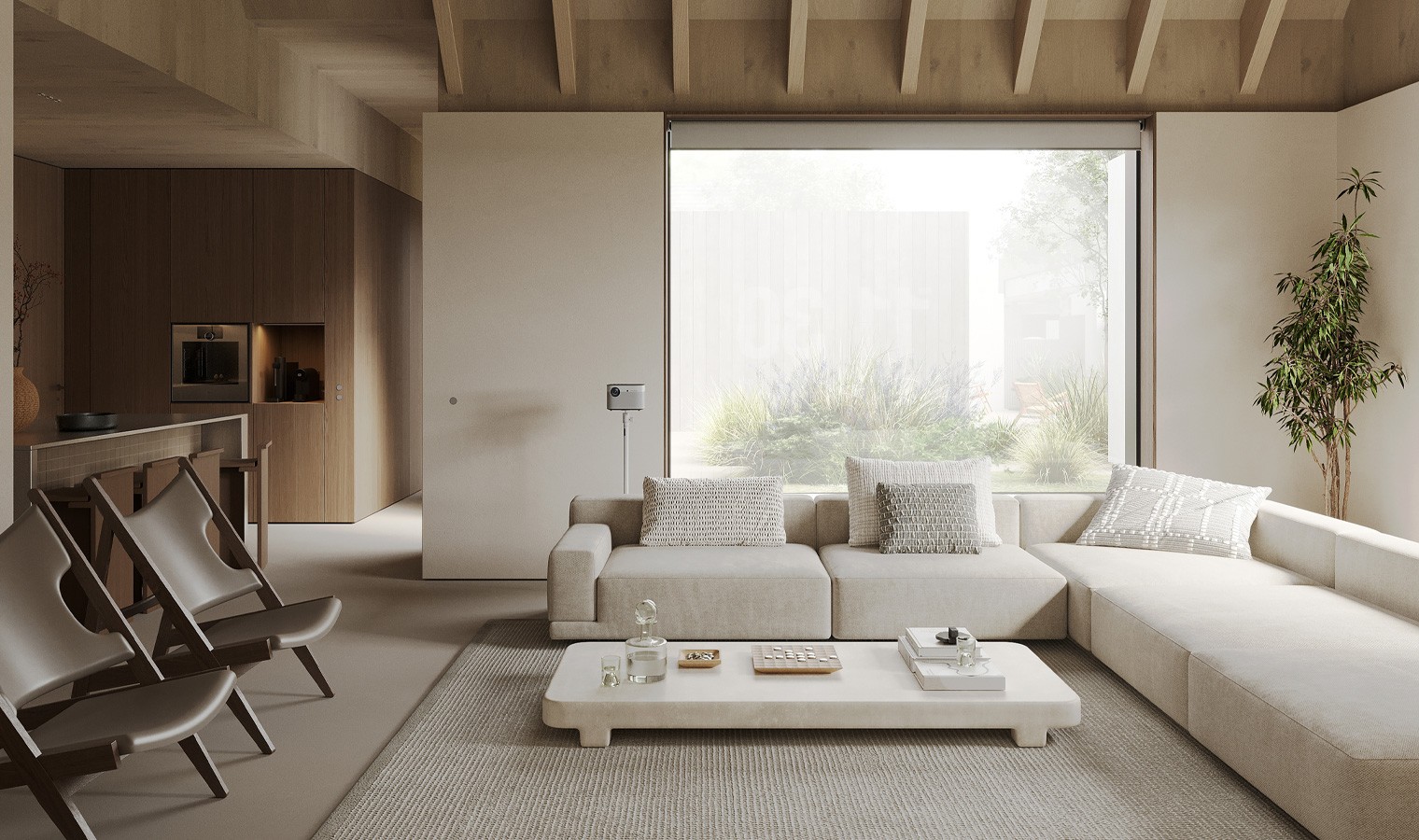 Graphic of a typography specimen showing the alphabet and numerals on top of a dark gray background.